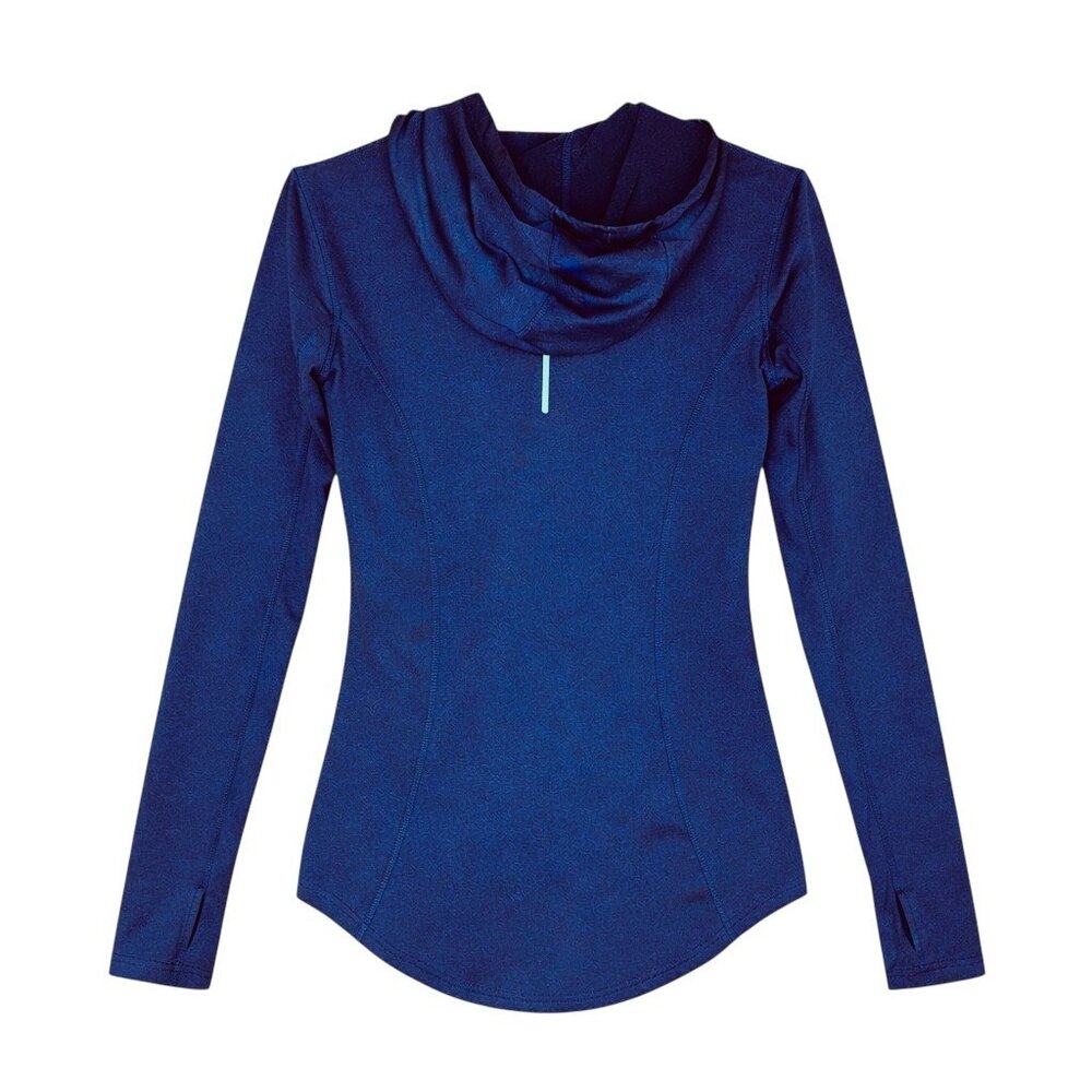 REEBOK Women's Blue Performance Full-Zip Hoodie Jacket - Size Large - Picture 2 of 6